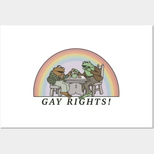 Frog and Toad say GAY RIGHTS <3 Posters and Art